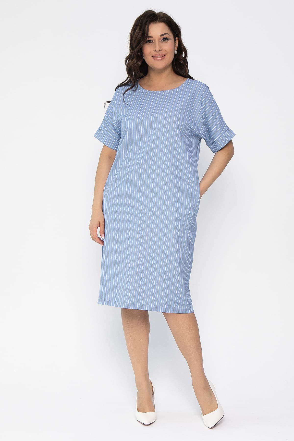 Платье Покоряя сердца (джинс) П13460-1М