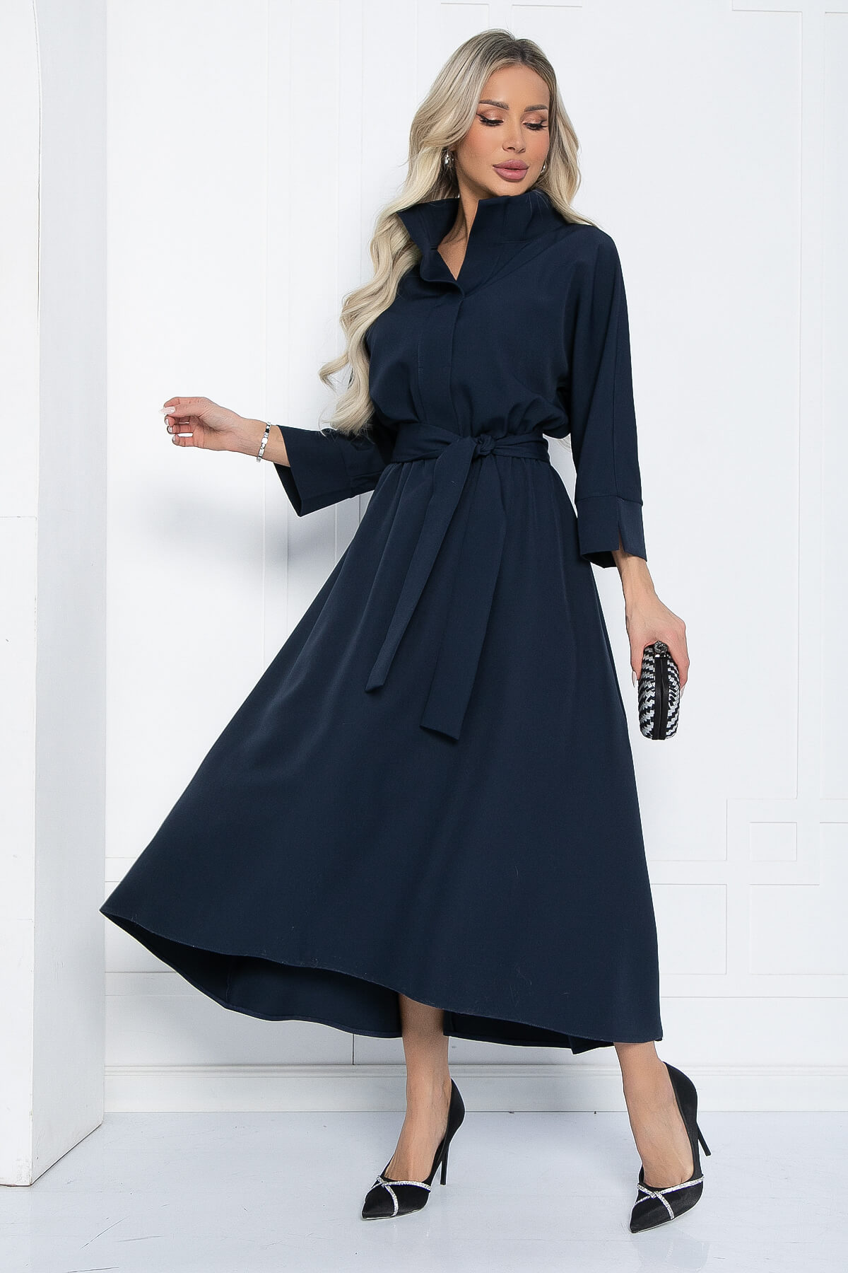 Платье Лорита (темно-синее) П12433-16