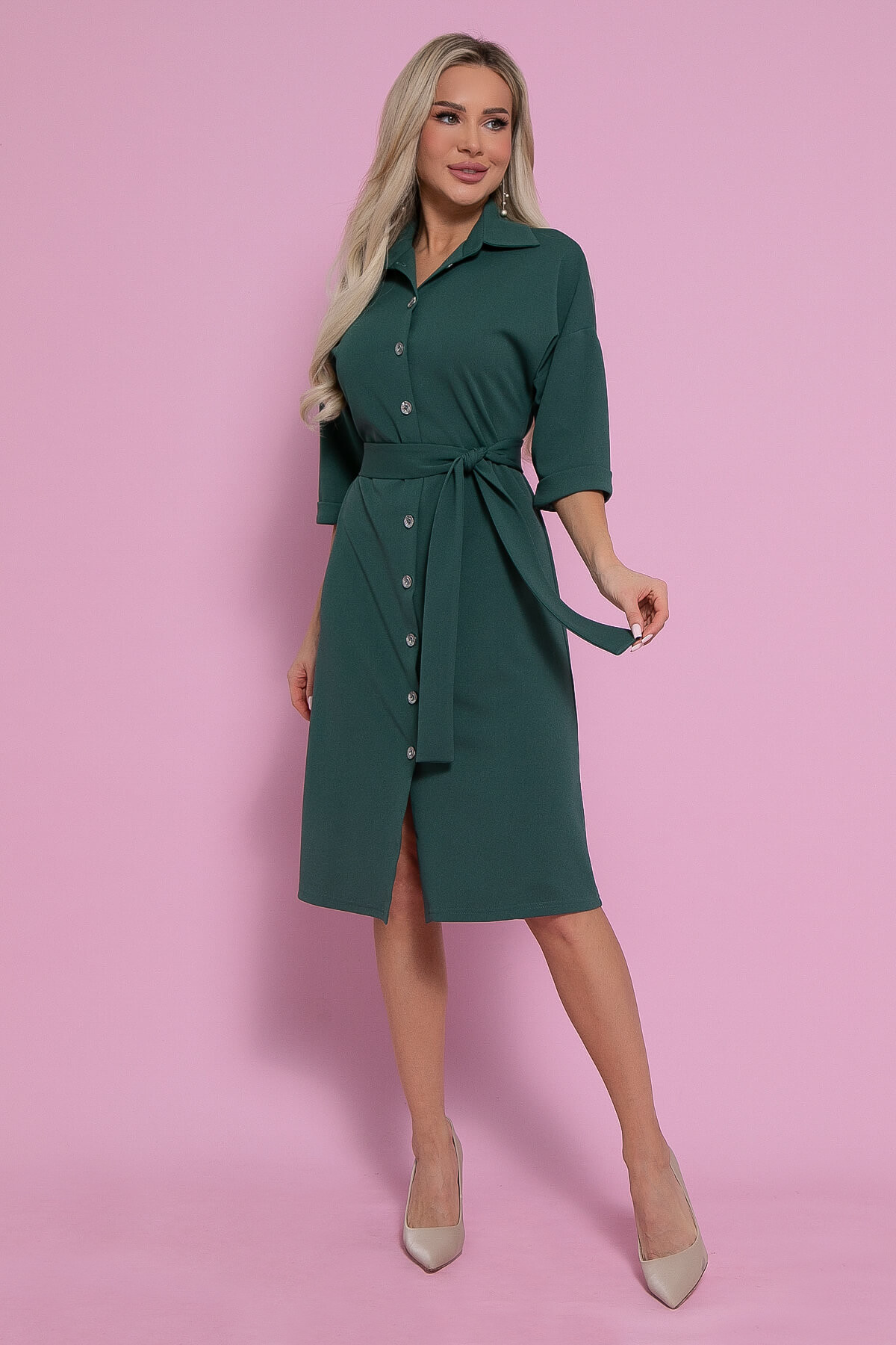 Платье Кэсси (зеленое) П12869-4М