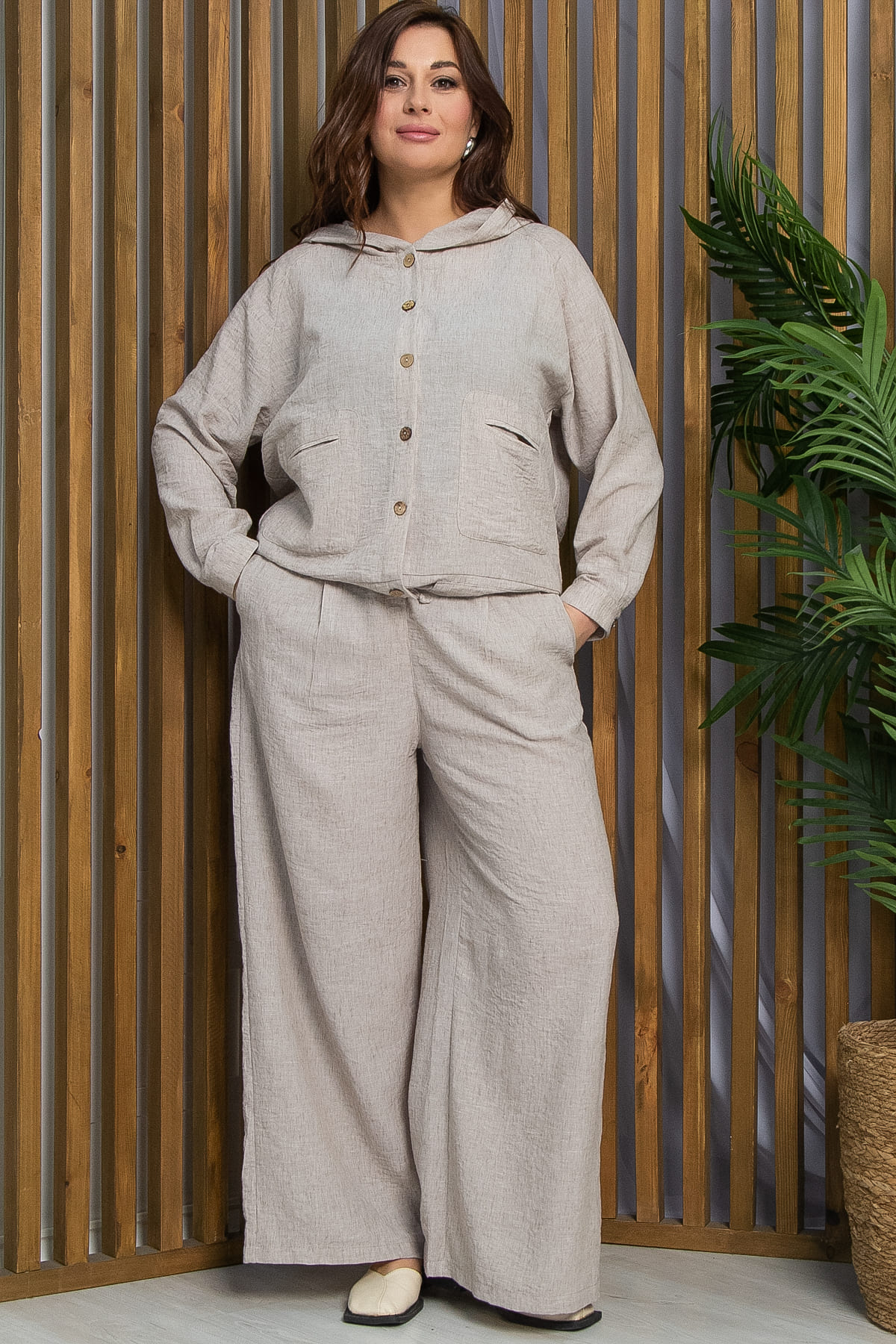 Костюм Луговые цветы (бежевый) К13786-18М