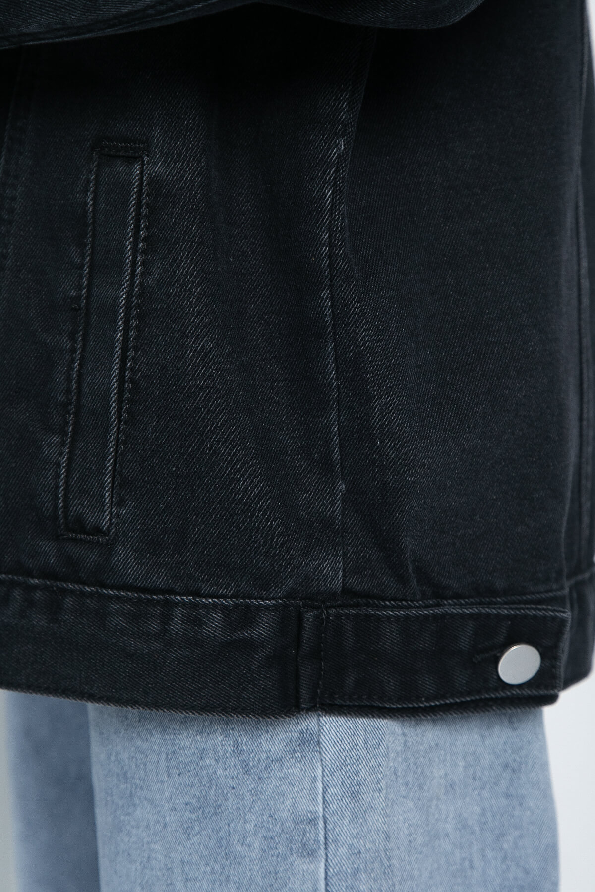 Жакет джинсовый Оклахома (черный) Б11268