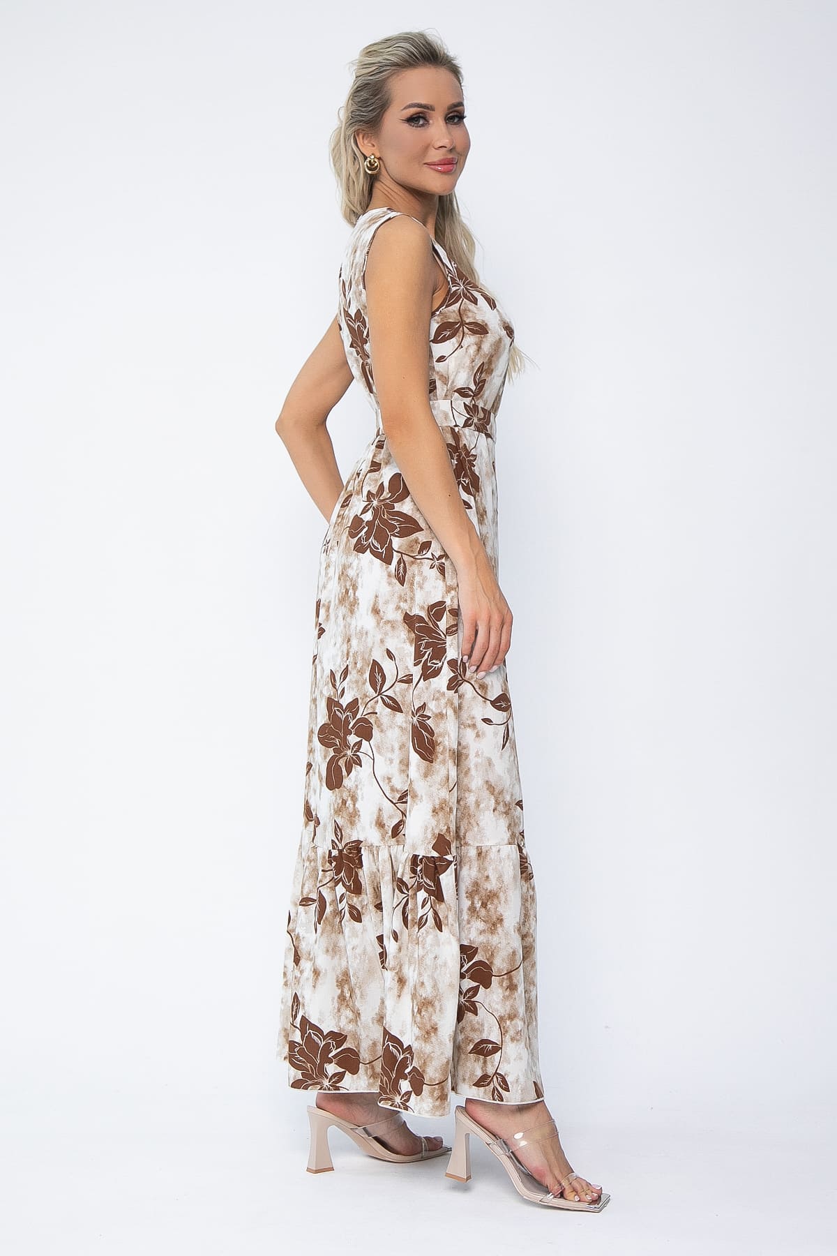 Платье Твой образ макси (бежевое) П13561-12М