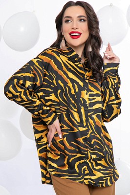 Рубашка "Лила" (горчица) Б5561