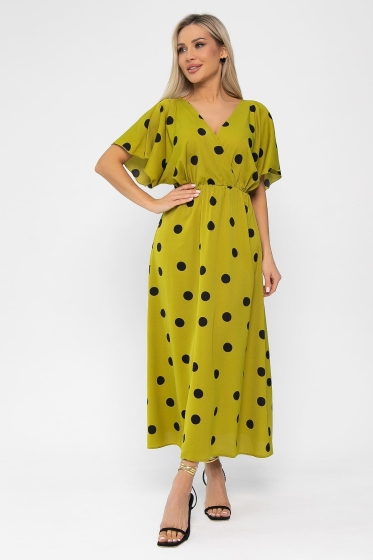 Платье Летнее настроение (зеленое яблоко) П13729-7М