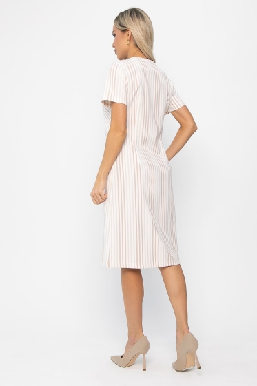 Платье Европейский шик (бежевое) П13752-19М