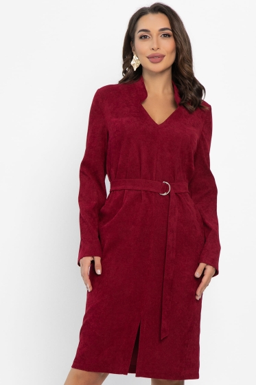 Платье Классическая грация (вишневое) П13666-19М