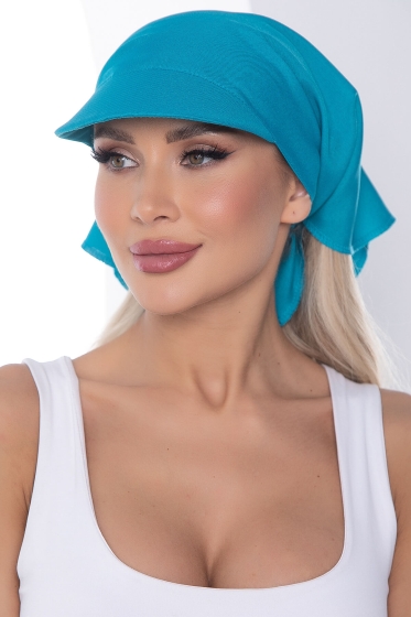Косынка с козырьком (синий) КК61
