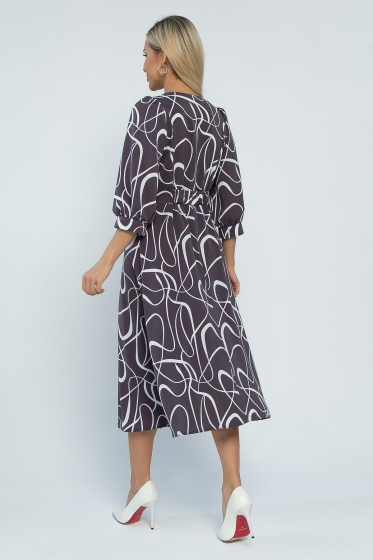 Платье Мадлен (графит) П13524-18М
