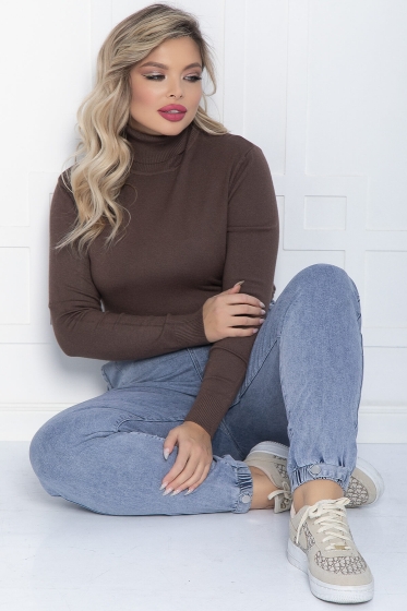 Водолазка Зимняя история (шоколад) Б14535-20М