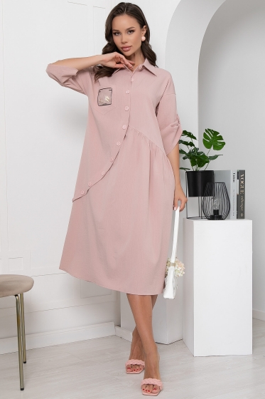 Платье "Индира" (пыльная роза) П5943