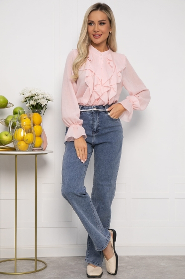 Блуза Розалинда (розовая) Б13685-5М Блуза Розалинда (розовая) Б13685-5М