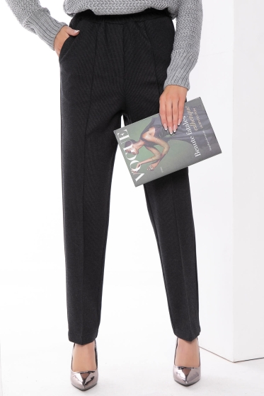 Брюки "Монтана" (блэк/полоска) Б8045