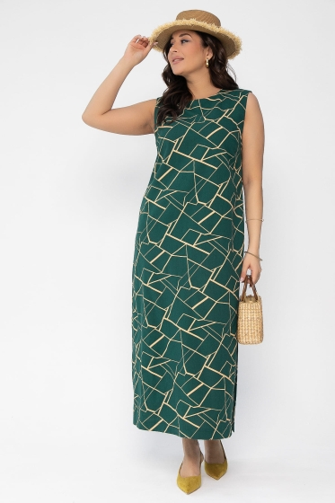 Платье Дария (изумруд) П13481-1М